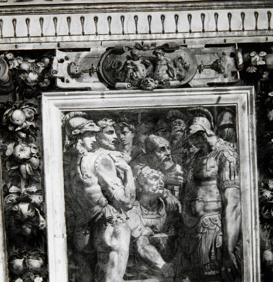 Perin del Vaga - Alessandro Magno pone in salvo gli scritti di Omero, Castel Sant'Angelo, Roma 4